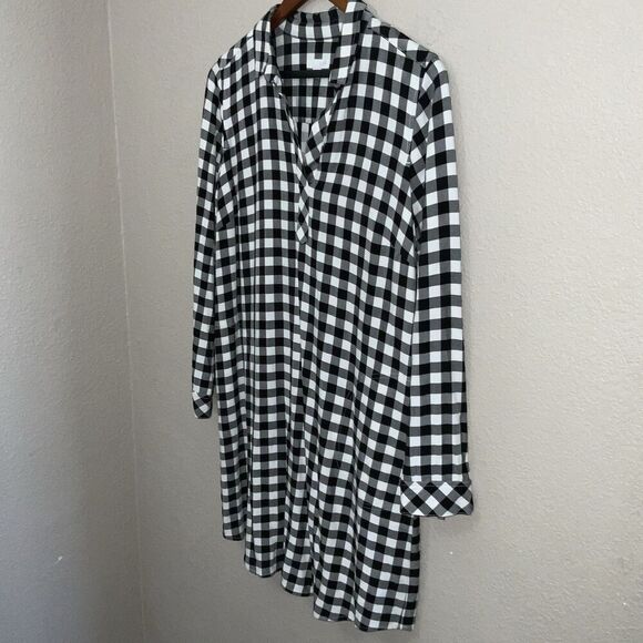 J.Jill Gingham Shirt Dress size S - Picture 3 of 9